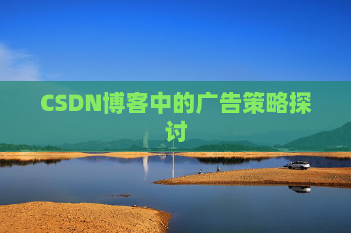 CSDN博客中的广告策略探讨