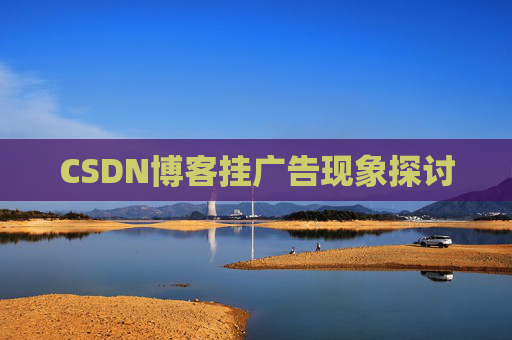 CSDN博客挂广告现象探讨